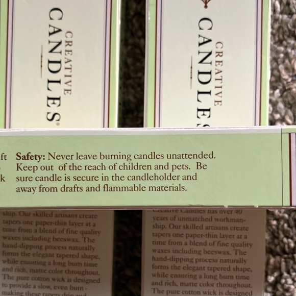 Creative Candles 6 NIP Taper candles - Picture 8 of 10